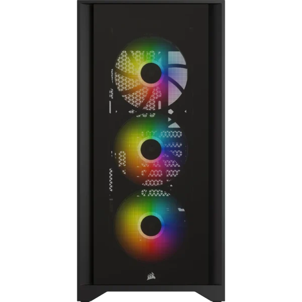 ⁦CORSAIR 4000X iCUE RGB Black⁩ – תמונה ⁦2⁩