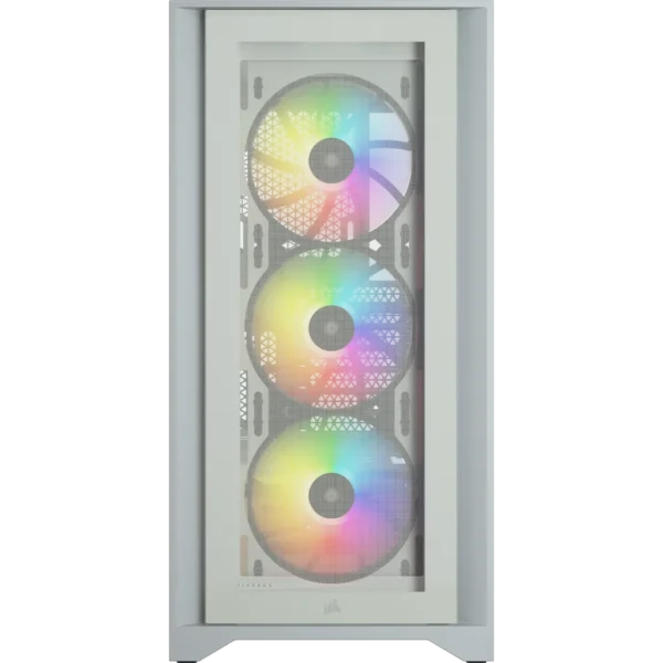 ⁦CORSAIR 4000X iCUE RGB White⁩ – תמונה ⁦2⁩