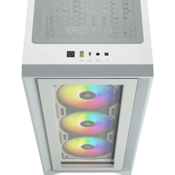 ⁦CORSAIR 4000X iCUE RGB White⁩ – תמונה ⁦3⁩