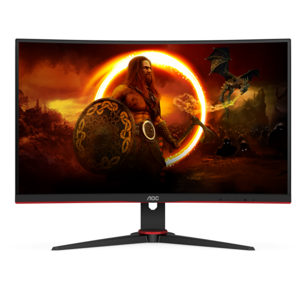 ⁦AOC 27'' C27G2ZE/BK Curved⁩ – תמונה ⁦2⁩