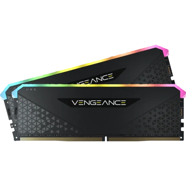 ⁦Corsair Vengeance RGB RS 16G (2x8G) DDR4 3600Mhz CL18 RGB - Black⁩ – תמונה ⁦3⁩