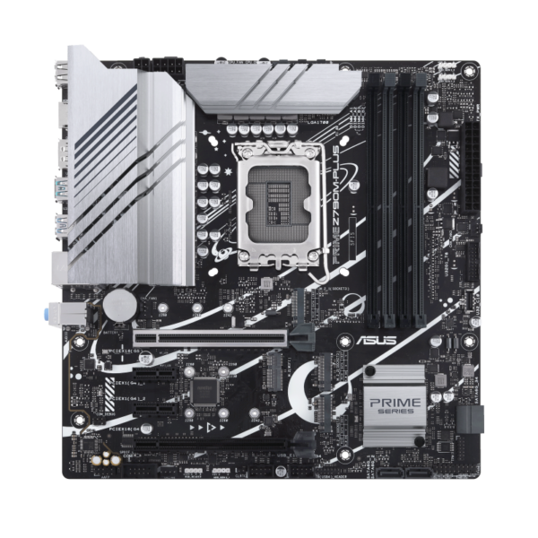 לוח אם מסוג Z790M-PLUS בגודל mATX, תושבת LGA1700, תומך DDR5 עד 192GB, PCIe 5.0, שלושה חיבורי M.2, USB-C מהיר, תמיכה במעבדי אינטל דור 12–14.