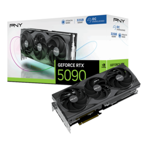 PNY GeForce RTX 5090 32GB Triple Fan OC עם קירור מתקדם, ביצועים גבוהים לגיימינג ועריכה גרפית.​