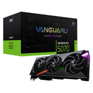 כרטיס מסך MSI GeForce RTX 5070 12G VANGUARD SOC LAUNCH EDITION עם קירור מתקדם, עיצוב מודרני ומערכת קירור מתקדמת