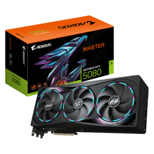 כרטיס מסך AORUS GeForce RTX 5080 MASTER 16G עם 16GB GDDR7, DLSS 4, קירור MAX-Covered ומסך LCD – שילוב עוצמתי לגיימינג ברמות הגבוהות ביותר