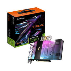 כרטיס מסך GIGABYTE GeForce RTX 5080 XTREME WATERFORCE WB 16G