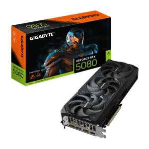 כרטיס מסך GIGABYTE GeForce RTX 5080 WINDFORCE OC SFF 16G עם 16GB GDDR7,3 מאווררים לקירור ועיצוב קומפקטי – אידיאלי לגיימינג מתקדם ויצירת תוכן בעוצמה שקטה