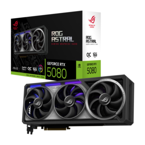 כרטיס מסך ROG Astral GeForce RTX 5080 16GB GDDR7 OC Edition עם ביצועים עילאיים, קירור מתקדם ועיצוב ייחודי לגיימינג ללא גבולות