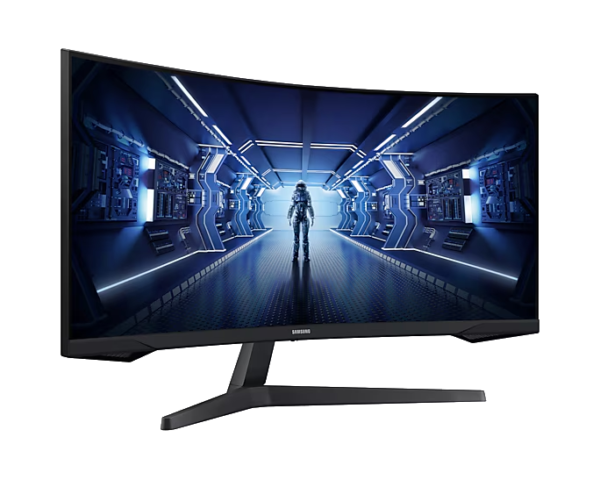 ⁦מסך מחשב גיימינג 34 אינץ Samsung G55T Odyssey UWQHD VA 165Hz 1MS⁩ – תמונה ⁦3⁩