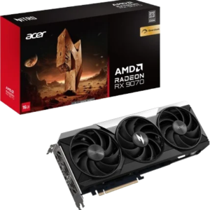 הכרטיס מסך מבית Acer Radeon™ RX 9070 Nitro OC 16GB מציע 8K ויזואליה מרהיבה, ביצועים מואצים ב-AI, AMD FreeSync™ Premium ו-PCIe 5.0. מושלם עבור גיימינג ויצירת תוכן מקצועי.