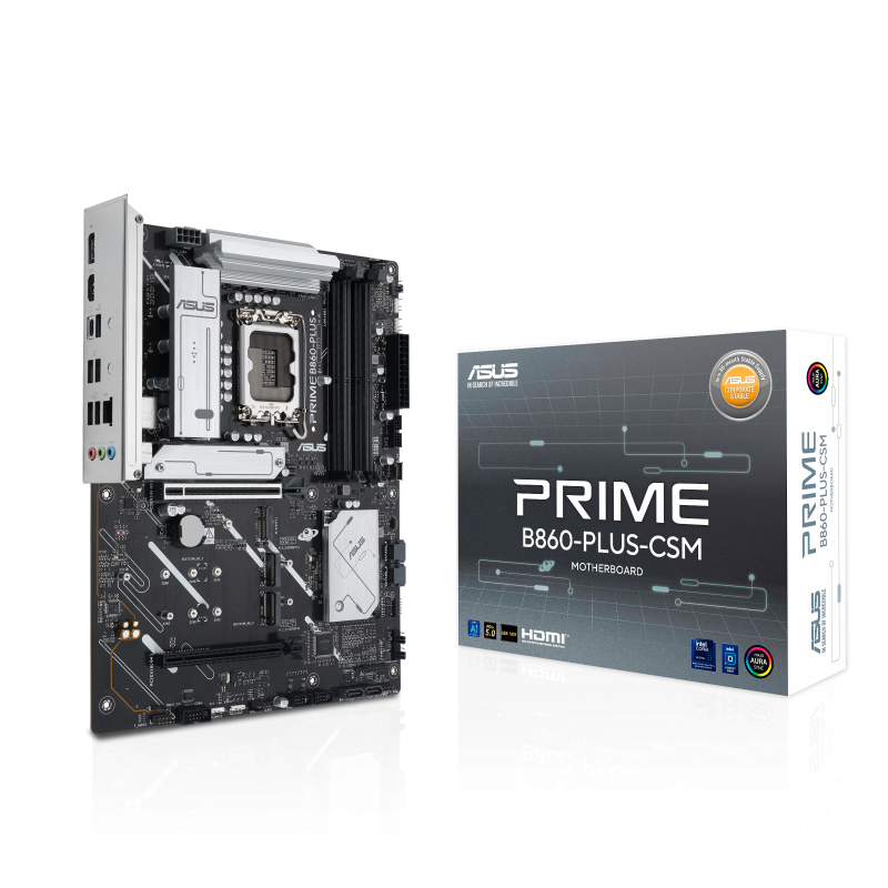 ה-ASUS Prime B860 Plus CSM הוא לוח אם מהדור החדש המתאים למעבדים של אינטל עם חיבור LGA1851. לוח אם זה מציע ביצועים מצוינים, תמיכה בזיכרון DDR5, וחיבורים מודרניים שמאפשרים למערכת שלך לפעול בצורה חלקה ויעילה.