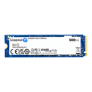 כונן SSD Kingston NV3 500GB PCIe 4.0 x4 בתצורת M.2 2280 – ביצועים מהירים ואחסון אמין.